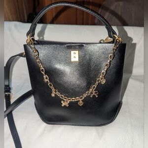 Mango Miguel Bucket Black Crossbody Bag .